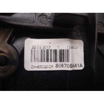 Recambio de maneta interior trasera derecha para nissan juke (f15) acenta referencia OEM IAM 80670BA61A DH65020CP 
