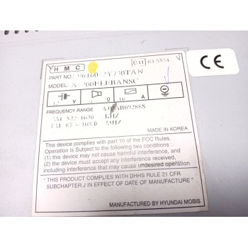 Recambio de sistema audio / radio cd para hyundai ix35 classic 2wd referencia OEM IAM 961602y730tan 961602y730 