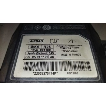 Recambio de centralita airbag para mg mg zr (f/rf) 105 referencia OEM IAM YWC001180 YWC001180 