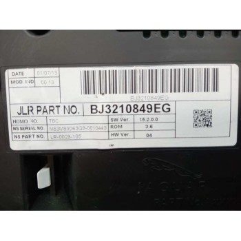Recambio de cuadro instrumentos para land rover evoque dynamic referencia OEM IAM BJ3210849EG BJ3210849EG 