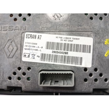 Recambio de pantalla multifuncion para renault laguna iii (bt0/1) 2.0 dci gt (bt11, bt1e, bt1n) referencia OEM IAM 280340026R 28