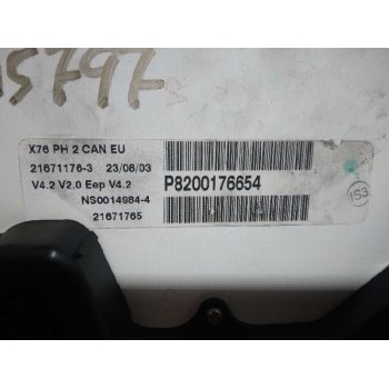 Recambio de cuadro instrumentos para renault kangoo (f/kc0) alize referencia OEM IAM P8200176654 8200176654 