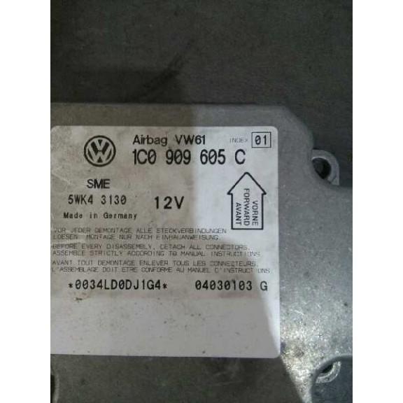 Recambio de centralita airbag para volkswagen passat berlina (3b3) advance referencia OEM IAM 1C0909605C  