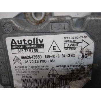 Recambio de centralita airbag para citroën c4 berlina cool referencia OEM IAM 9662643980  