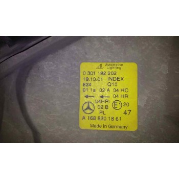 Recambio de faro derecho para mercedes-benz clase a (w168) 1.4 cat referencia OEM IAM  PULIR BIFARO