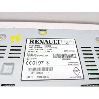 Recambio de sistema audio / radio cd para renault talisman (lp_) 1.6 dci 160 referencia OEM IAM 281159453r  