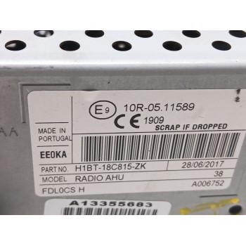 Recambio de sistema navegacion gps para ford fiesta vii (hj, hf) 1.0 ecoboost referencia OEM IAM h1bt18c815zk  