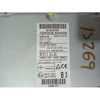 Recambio de sistema navegacion gps para toyota yaris hybrid active referencia OEM IAM 861400D320 868400F020 