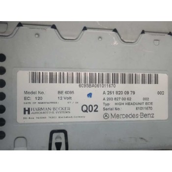 Recambio de sistema navegacion gps para mercedes-benz clase r (w251) 320 cdi (251.022) referencia OEM IAM A2518200979  
