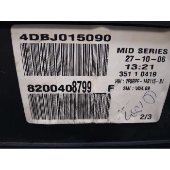 Recambio de cuadro instrumentos para renault megane ii coupe/cabrio privilege referencia OEM IAM 8200408799  
