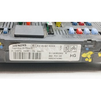 Recambio de centralita bsi para citroën c3 i (fc_, fn_) 1.4 hdi referencia OEM IAM 9652474380 s118085300 