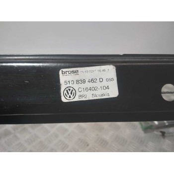 Recambio de elevalunas trasero derecho para volkswagen golf vii sportsvan 1.0 tsi referencia OEM IAM 510839462D SOLO MECANISMO 