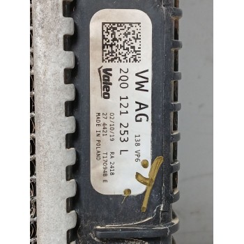 Recambio de radiador agua para seat ibiza v (kj1, kjg) 1.0 tsi referencia OEM IAM 2q0121253l  