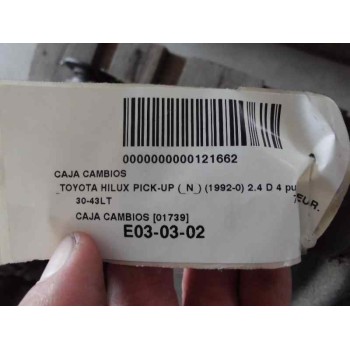 Recambio de caja cambios para toyota hilux (ln_, kzn1_, vzn1_) 2.4 d referencia OEM IAM 3043LE 91JE40712 355003D080