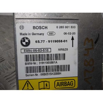 Recambio de centralita airbag para bmw serie 3 berlina (e90) 320d referencia OEM IAM 0285001533 31911905801A 6577911905801