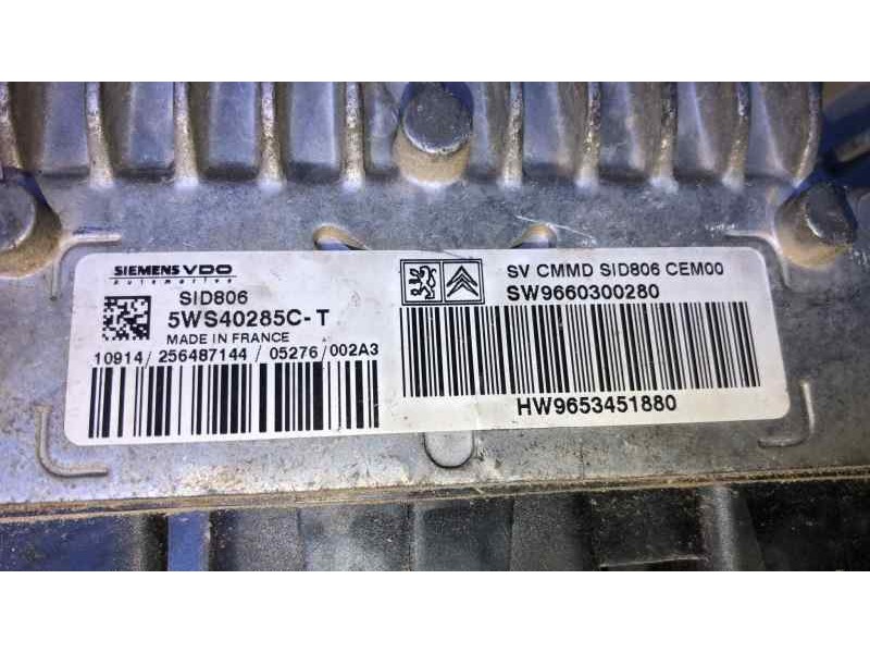 Recambio de centralita motor uce para citroën c3 hdi 70 furio referencia OEM IAM 9653451880  