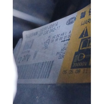 Recambio de faro izquierdo para nissan qashqai i (j10, nj10) 2.0 dci referencia OEM IAM 26060jd91a  