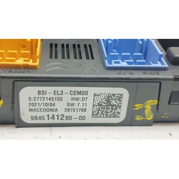 Recambio de centralita bsi para opel vivaro c furgoneta (k0) 1.5 referencia OEM IAM 9845141280  