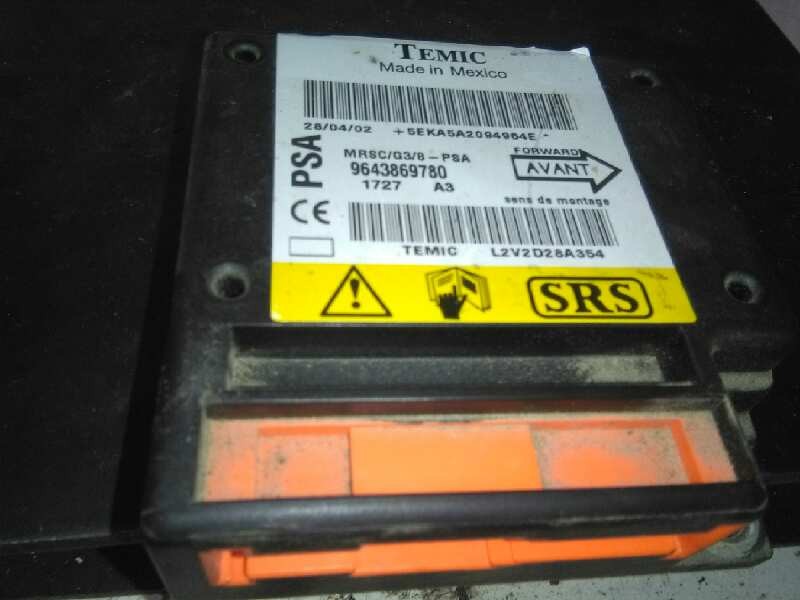 Recambio de centralita airbag para peugeot 607 (s1) 2.2 hdi fap cat referencia OEM IAM 9643869780 9643869780 9643869780