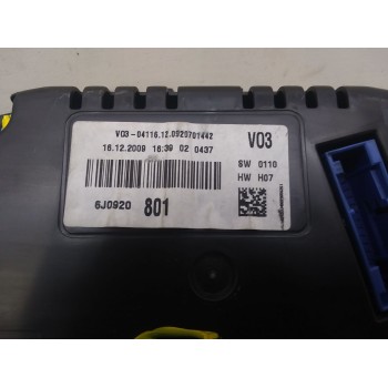 Recambio de cuadro instrumentos para seat ibiza iv (6j5, 6p1) 1.2 referencia OEM IAM 6J0920801  