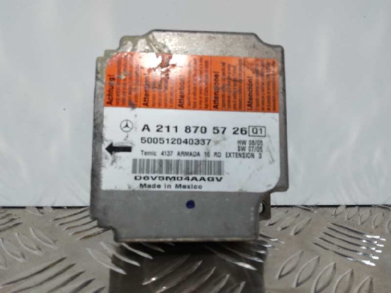 Recambio de centralita airbag para mercedes-benz clase e (w211) berlina 3.0 cdi cat referencia OEM IAM A2118705726  