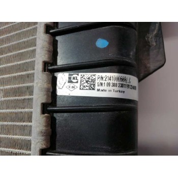 Recambio de radiador agua para renault fluence 1.5 dci diesel fap referencia OEM IAM 214100068R  62.5X39