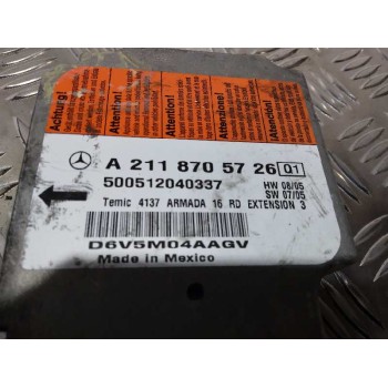 Recambio de centralita airbag para mercedes-benz clase e (w211) berlina 3.0 cdi cat referencia OEM IAM A2118705726  