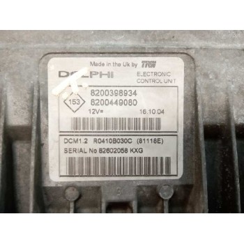 Recambio de centralita motor uce para renault modus 1.5 dci diesel referencia OEM IAM 8200398934  