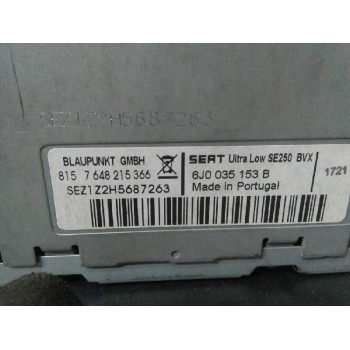 Recambio de sistema audio / radio cd para seat ibiza (6j5) reference referencia OEM IAM 6J0035153B  
