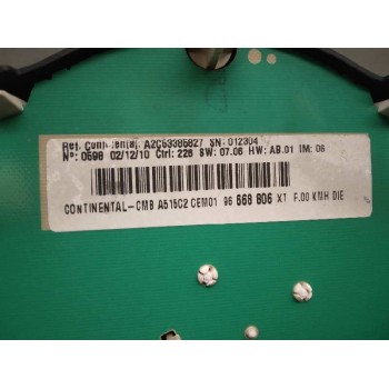 Recambio de cuadro instrumentos para citroën c3 exclusive referencia OEM IAM 96668806XT 96668806XT 