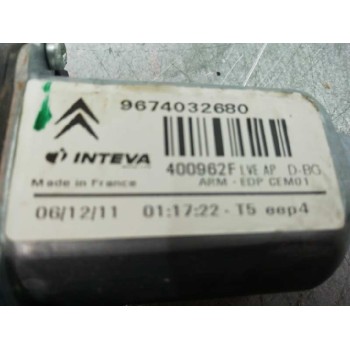 Recambio de motor elevalunas delantero derecho para citroën c4 picasso exclusive referencia OEM IAM 9674032680  