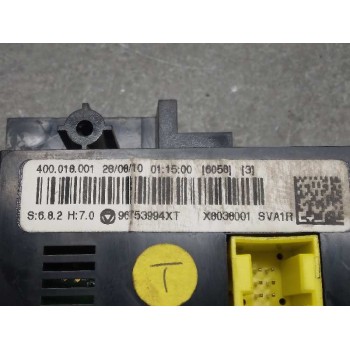 Recambio de mando climatizador para citroën c3 exclusive referencia OEM IAM 96753994XT  