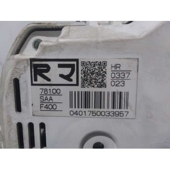 Recambio de cuadro instrumentos para honda jazz (gd1/5) 1.4 s referencia OEM IAM 78100SAAF400 HR0337023 