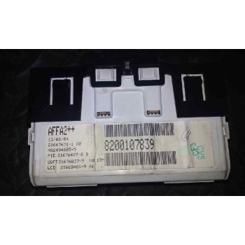 Recambio de display para renault megane ii classic berlina 1.9 dci diesel fap referencia OEM IAM 8200107839  