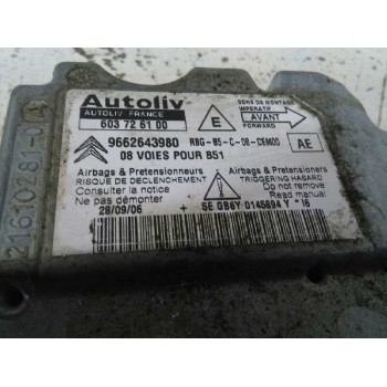 Recambio de centralita airbag para citroën c4 berlina collection referencia OEM IAM 9662643980 9662643980 