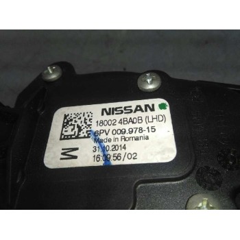 Recambio de potenciometro pedal para nissan qashqai (j11) acenta referencia OEM IAM 180024BA0B 180024BA0B 6PV00997815