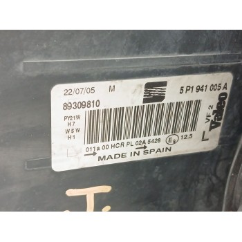 Recambio de faro izquierdo para seat toledo iii (5p2) 1.9 tdi referencia OEM IAM 5p1941005a 89309810 