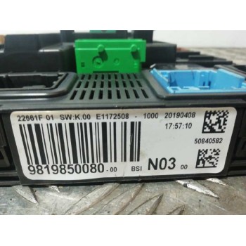 Recambio de centralita bsi para peugeot 208 gt line referencia OEM IAM 9819850080  