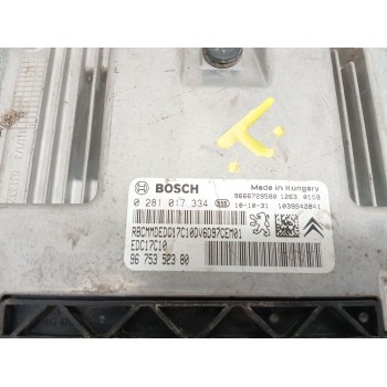 Recambio de centralita motor uce para peugeot partner tepee 1.6 hdi 90 4x4 referencia OEM IAM 0281017334 9675352380 