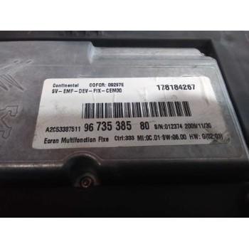 Recambio de cuadro instrumentos para citroën c4 grand picasso exclusive plus referencia OEM IAM 9673538580 9673538580 