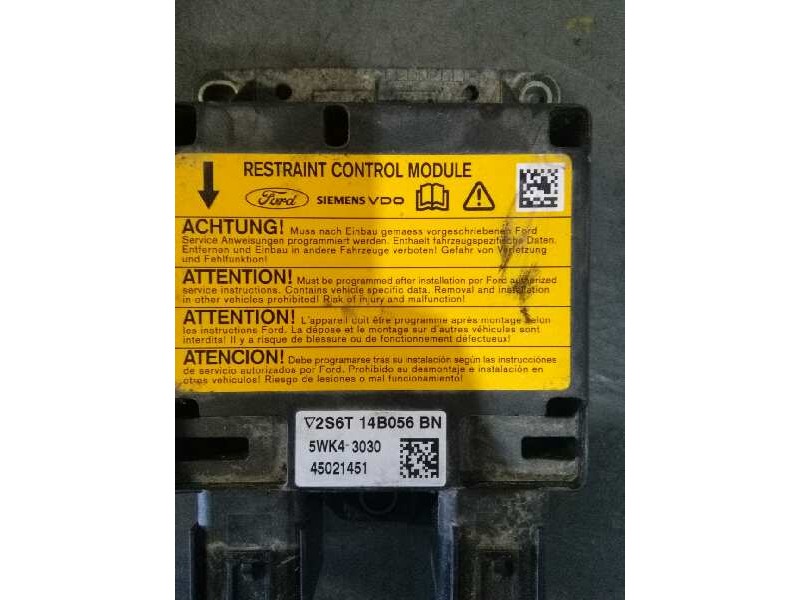 Recambio de centralita airbag para ford fusion (cbk) ambiente referencia OEM IAM 2S6T14B056BN 2S6T14B056BN 
