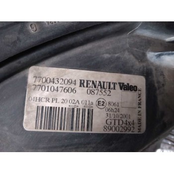 Recambio de faro izquierdo para renault scenic rx4 (ja0) 1.9 dci salomon referencia OEM IAM 7700432094  