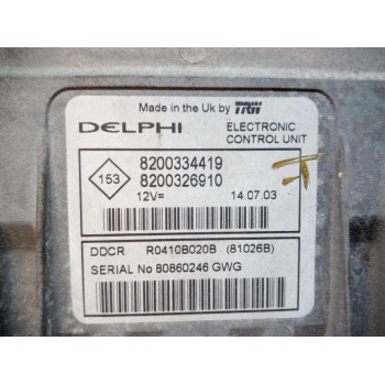 Recambio de centralita motor uce para renault scenic ii 1.5 dci diesel referencia OEM IAM 8200334419 8200326910 