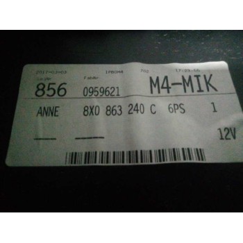 Recambio de consola central para audi a1 sportback (8xf) adrenalin referencia OEM IAM 8X0863240C  