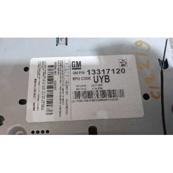 Recambio de sistema audio / radio cd para opel insignia berlina cosmo referencia OEM IAM 13317120  