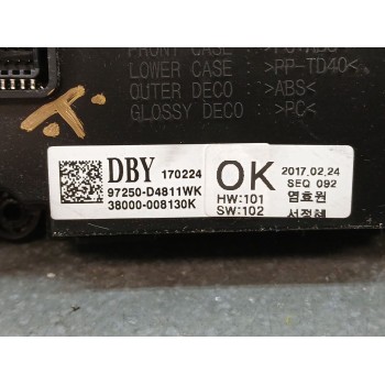 Recambio de mando climatizador para kia optima business referencia OEM IAM 97250d4811wk 38000008130k 