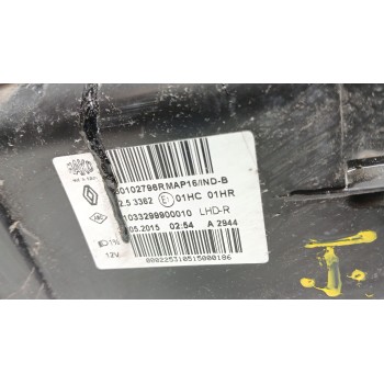 Recambio de faro derecho para renault clio iv (bh_) 1.2 16v referencia OEM IAM 280102796r  