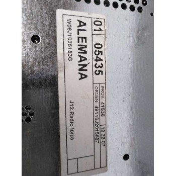 Recambio de sistema audio / radio cd para seat ibiza st (6j8) style itech referencia OEM IAM 6J1035153G  