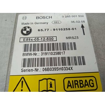 Recambio de centralita airbag para bmw serie 1 berlina (e81/e87) 118d referencia OEM IAM 65779110258 9110258 319110258017
