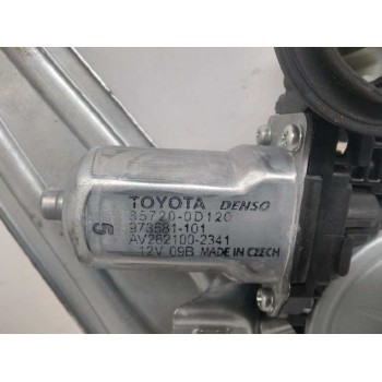 Recambio de elevalunas trasero derecho para toyota yaris hybrid active referencia OEM IAM 857200D120 6 PINES 